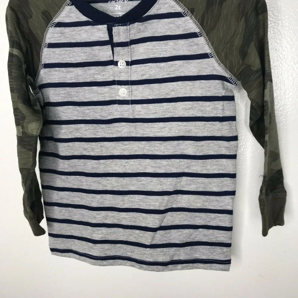 Carter's Toddler Boys' Long‎ Sleeve Tee Shirts 2 Pa